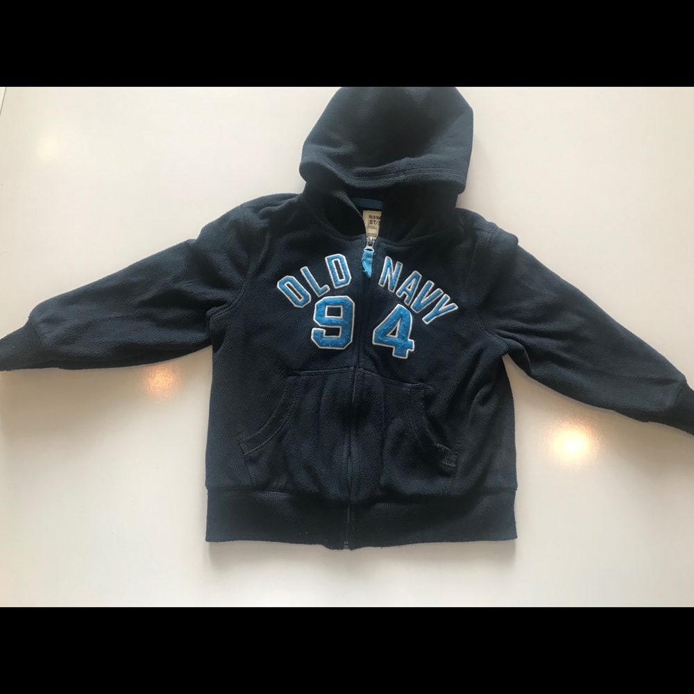 Old Navy sweatshirt w full length zipper size 5T